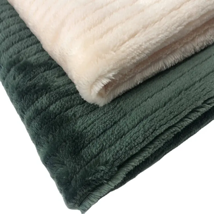 KINGCASON-tela de franela antiestática para el hogar, tejido de lana de alta calidad, 100% poliéster, antirelleno, fábrica china