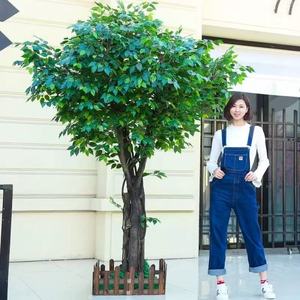 Cao cấp tùy chỉnh cây nhân tạo, trang trí trong nhà, lớn mô phỏng cây đa, nhân tạo cây lớn, khách sạn cây xanh - Product Image 4