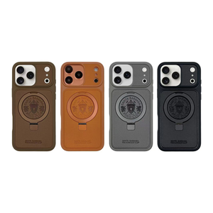 Nuova Custodia Magnetica Invisibile in Pelle Polo <span class=keywords><strong>Primo</strong></span> di Tendenza per iPhone 17 Pro Max 16 Pro Max con Supporto Integrato - Product Image 1