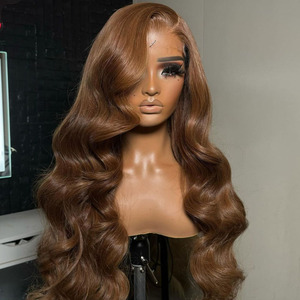 Pelucas de <span class=keywords><strong>Cabello</strong></span> Humano con Cierre de Encaje HD 6x6, <span class=keywords><strong>Cabello</strong></span> Vietnamita 100% Natural, Sin Pegamento, <span class=keywords><strong>Ondulado</strong></span>, Frontal Completo, Pre-Desplumado para Mujer - Product Image 2