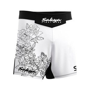 Pantalones Cortos de MMA Profesionales Personalizados, Ropa Deportiva Elástica para <span class=keywords><strong>Entrenamiento</strong></span> y Combate de <span class=keywords><strong>Artes</strong></span> <span class=keywords><strong>Marciales</strong></span> <span class=keywords><strong>Mixtas</strong></span>, Diseño de Sublimación Personalizado - Product Image 2