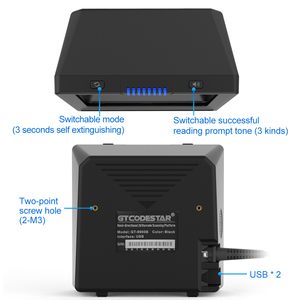 Trung Quốc 2D CMOS USB/RS232 0mni-directional không dây hoặc Máy quét tự động quét Máy tính để bàn máy quét mã vạch - Product Image 4