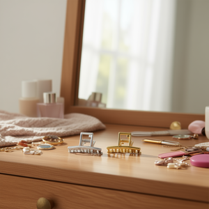 Pince à cheveux en métal Angelina 4,5 cm, petite barrette à une seule griffe pour femmes et filles, accessoires pour cheveux - Product Image 2