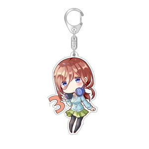Llaveros de las Hermanas Quintupletas Nakano: Nino, <span class=keywords><strong>Ichika</strong></span>, Yotsuba, Itsuki - Etiquetas para Bolsos, Regalos y Artículos de Moda - Product Image 4