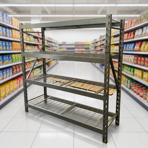 Adjustable Low-priced Carbon Steel Wire Shelving <b>Rack</b> with Powder Coated Finish Black Mesh Shelves for <b>Storage</b> <b>rack</b> System - Product Image 5