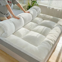 Surmatelas rafraîchissant Queen Size avec surmatelas intégré matelassé, protège-matelas ajusté à poches profondes, antistatique, en mousse à mémoire de forme massante