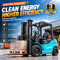 Chariot élévateur électrique industriel à meilleur rapport qualité-prix, hauteur de levage 5500 mm, avec siège et interrupteur de sécurité, pour usine de fabrication