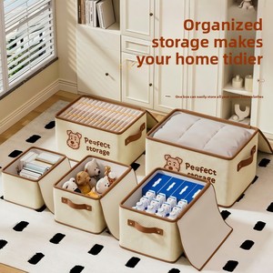 Caja <span class=keywords><strong>de</strong></span> Almacenamiento <span class=keywords><strong>de</strong></span> Ropa Andietu para Uso Doméstico, Gran Capacidad, Cierre <span class=keywords><strong>de</strong></span> Cremallera, 50L-60L, Portátil, Plegable, con Asas, para Organizar Ropa y Edredones - Product Image 3
