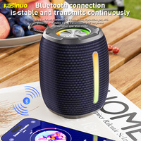 Personnalisable Carry-on Haut-parleur à batterie intégré avec son stéréo riche et basses Haut-parleur BT portable sans fil avec lumière LED