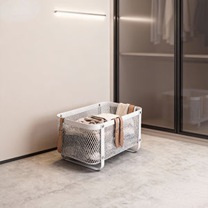 Panier de rangement <span class=keywords><strong>en</strong></span> treillis métallique de fer écologique de haute qualité forme carrée populaire vente <span class=keywords><strong>en</strong></span> <span class=keywords><strong>gros</strong></span> d'usine multifonctionnelle et colorée - Product Image 1