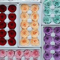 Gedroogde rozen P-3, 3-4cm hartvormig, aanpasbare kleuren, kerst- en bruiloftdecoratie, boeket, cadeauverpakking