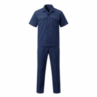 Ensemble d'uniformes de travail d'été pour hommes à manches courtes en coton - Imperméable, respirant, sans coutures, vêtements de travail de protection