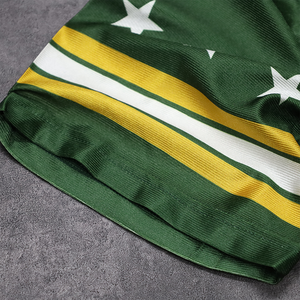 Maillot de sport personnalisé en maille respirante en polyester, maillot de football à manches courtes, tenue d'équipe, col en V, numéro imprimé - Product Image 3