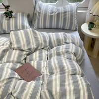 Taille personnalisée 100% coton ensemble de draps quatre pièces avec taie d'oreiller housse de couette hôtel de luxe Textile de maison