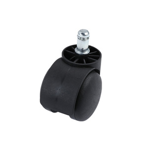 Rueda giratoria de poliuretano silenciosa de 2 pulgadas para silla de oficina con anillo de agarre y eje de rodamiento liso - Product Image 4