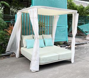 Camp Furniture Outdoor Lounger Square <b>Bed</b> Waterproof and Sun Protection Courtyard Garden Swimming Pool Beach <b>Bed</b> Leisure <b>Recline</b> - Product Image 5
