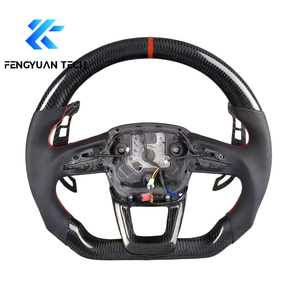 Volant de voiture en fibre de carbone forgée pour <span class=keywords><strong>Audi</strong></span> A3 A4 A5 A6 B7 B8 B9 C7 A7 <span class=keywords><strong>Q3</strong></span> C8 Q5L R8 S3 S4 S5 S8 SQ TT RS <span class=keywords><strong>s</strong></span> <span class=keywords><strong>Line</strong></span> - Product Image 1