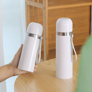Taza termo de transferencia de calor de estilo clásico con diseño de bala Recubrimiento de sublimación de pintura blanca Botella de vacío de acero inoxidable 304 - Product Image 2