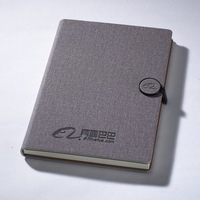 Vente en gros de cahiers personnalisés A5 promotionnels de journaux d'affaires à points, cahiers à couverture rigide en cuir PU avec logo en relief