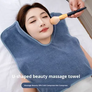 Microfiber vuông dệt thân thiện với môi Thẩm mỹ viện khăn massage mặt nén nóng thấm quản lý da nằm liệt giường người cao tuổi - Product Image 2