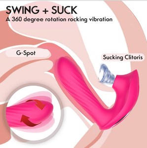 Vibrador consolador giratorio de 360 grados con 10 succión vibrador de succión del clítoris sillín vibrador juguetes sexuales para mujer - Product Image 2