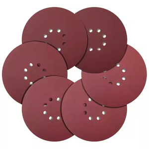 150mm Aluminium oxid Klett verschluss Runde Schleif scheibe Klett scheibe Schleifpapiers cheibe für Holz - Product Image 1