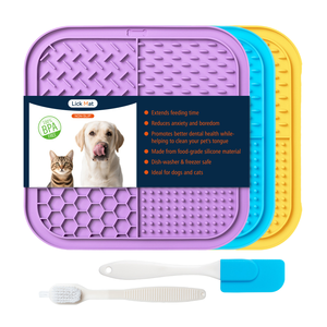 XH XH-WSD Grande tapisserie d'alimentation lente en silicone avec ventouse antidérapante portable pour animaux de compagnie, pour chats et chiens - Product Image 1