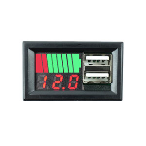 Voltímetro de CC, Indicador de Nivel de Carga de Batería, Medidor de Capacidad de Batería de 12v-84v, Indicador de Capacidad de Voltímetro - Product Image 2