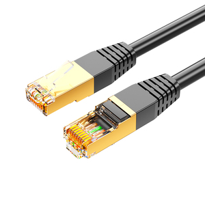 Muestra gratis negro Cat7 fábrica de cables a granel Cat7 Cable plano fábrica Cat7 Cable Ethernet 30m - Product Image 1