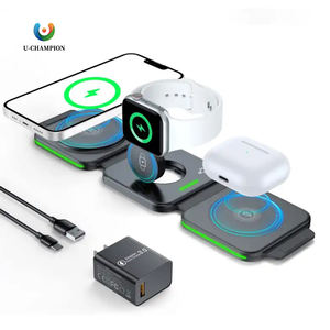 Cargador Inalámbrico Magnético Plegable, Estación de Carga Inalámbrica, Estación de Carga Rápida y Flexible, Cargador de Inducción 3 en 1 - Product Image 1