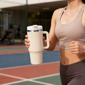 40oz 304 Stainless Steel <b>Double</b> <b>Wall</b> Vacuum Insulated Tumbler with Handle Leak-Proof for Coffee Tea & Daily Use - Product Image 5