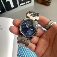 Nuevo Reloj de Pulsera de Cuarzo para Hombre, Estilo Casual de Negocios, con Correa de Acero Inoxidable y Punteros Luminosos