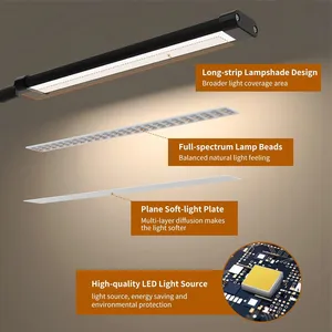 Bàn đèn <span class=keywords><strong>LED</strong></span> cuốn sách ánh sáng USB có thể sạc lại đọc ánh sáng ấm mát trắng ánh sáng ban ngày xách tay linh hoạt dễ dàng Clip đêm Đèn đọc sách - Product Image 6