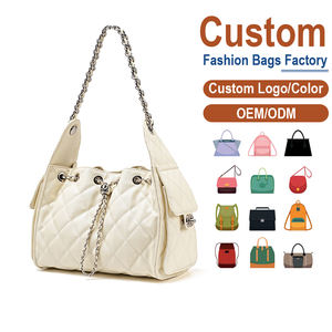 Bolsos de Diseñador de Cuero Genuino de Lujo, Bolso de Mano de Verano para Mujer, Correa de Cadena con Cordón, Antirrobo, Gran Capacidad, de Fábrica - Product Image 1