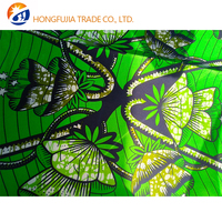 Kain Organza Polos Cetak Batik Afrika, Tenun Carded Anti-Pilling untuk Anak Perempuan & Laki-Laki