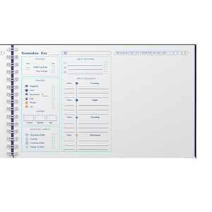 Planificateur d'<span class=keywords><strong>action</strong></span> quotidien A5 personnalisé pour le ramadan, carnet de suivi d'habitudes avec service d'impression de pages emballé dans une boîte - Product Image 2