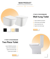 Cuvette de toilettes monobloc à double chasse Cera, avec fonction d'incinération, OEM, de Chine