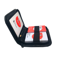 Cartes à jouer personnalisées imprimées à la demande, faites à la main, gaufrées, quatre couleurs, en packs doubles, avec emballage en plastique et en cuir