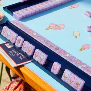 Tuiles de Mahjong Lumineuses en Acrylique Gravées – Jeu de Mahjong Américain pour les Soirées Ludiques et les Moments de Détente - Product Image 4