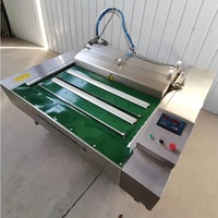 Machine d'emballage sous vide électrique automatique à roulement continu pour saucisses de poisson, viande, fromage et aliments, avec système PLC