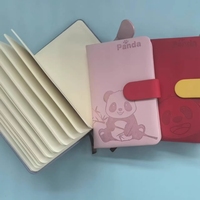 Carnet en cuir PU imperméable, journal durable, bloc-notes portable, carnets Panda avec boucle magnétique