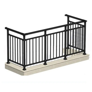 Nhôm cầu thang lan can ngoài trời ban công kim loại cho nội thất và ngoại thất bước không gỉ sân thượng lan can tay vịn Kính - Product Image 6