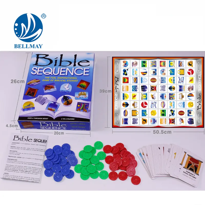 Bemay Toy Party School Game Tarjetas árabes Secuencia Naipes Caja de color Unisex 5 a 7 años, 8 a 13 años 168 74*48*96cm