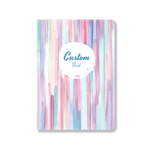 a5 hardcover art dotted custom iridescent print on demand printing cover notebook agenda calendar planner dropshipping