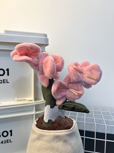 Peluche de Orquídea de 25 cm, Juguete de Peluche Suave, Muñeca de Phalaenopsis Kawaii, Regalo Divertido para Bebés, Mamás y Maestras - Product Image 3