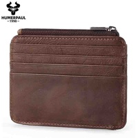 Porte-monnaie pour homme haut de gamme, ultra-fin et pratique, avec plusieurs emplacements pour cartes et porte-cartes de crédit