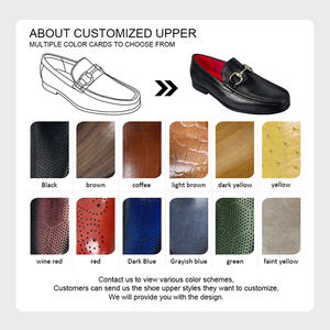 <span class=keywords><strong>Mocassins</strong></span> en cuir décontractés pour hommes, confortables et tendance, à enfiler, pour les soirées, semelle souple en caoutchouc, personnalisables - Product Image 5