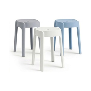 Simple Restaurant High Chair with Thickened Bench Plastic <b>Stool</b> Stackable Ottoman <b>for</b> Indoor Outdoor <b>for</b> Hotel School Home Use - Product Image 1