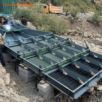 Installation mobile de lavage d'or à crible vibrant haute capacité 200 tonnes/heure avec opération portable pour le traitement des dépôts alluvionnaires