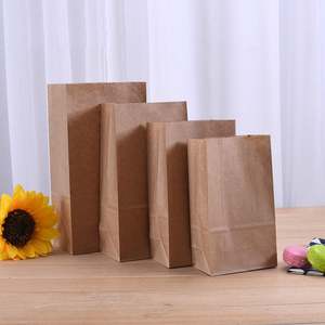 Sac en papier kraft brun personnalisé ZJPACK pour la restauration rapide, sans poignée, pour les plats à emporter avec impression personnalisée - Product Image 3